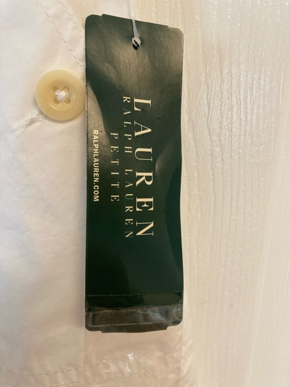 Lauren Ralph Lauren White Cotton Belted Crop Pants with Gold D-Ring - Picture 3 of 11